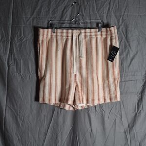Original Use Cream and Brown Striped Fabric